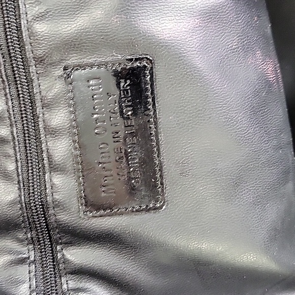 Large Marino Orlandi Black Leather Handbag - Picture 15 of 15